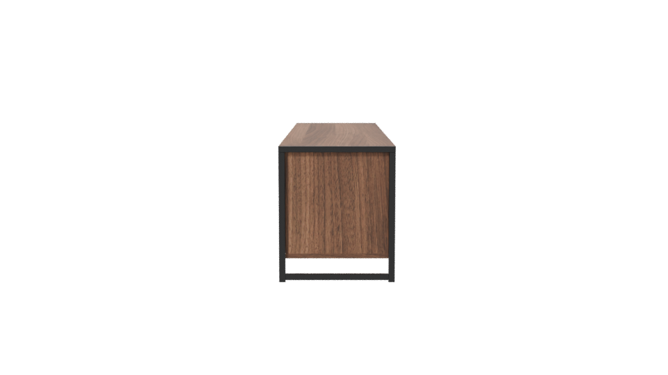 Stylish Wooden TV Stand 3D - Professional 3D Model Render 2