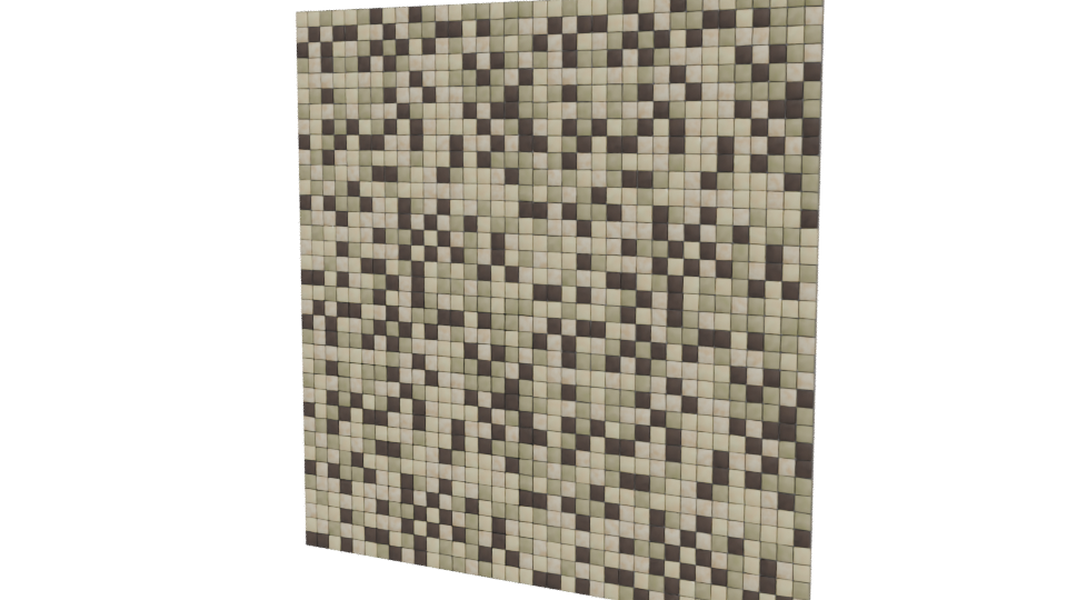 Beige Mosaic Tile 3D Model - Professional 3D Model Render 12