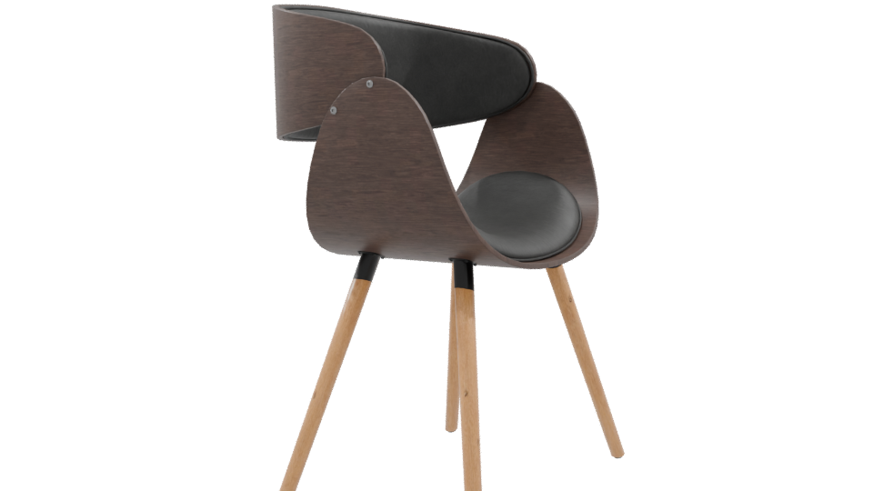 Stylish Modern Accent Chair 3D Model - Professional 3D Model Render 9