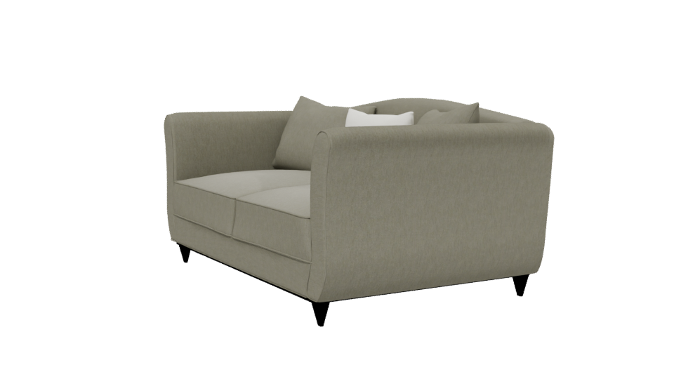 Modern Fabric Sofa with Cushions 3D Model - Professional 3D Model Render 13