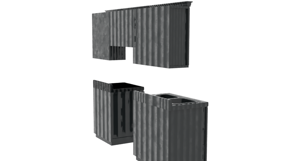 Stylish Kitchen Cabinet Set 3D - Professional 3D Model Render 7