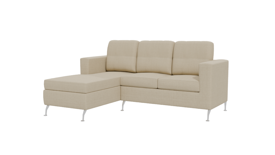 Contemporary L-Shaped Sofa Model - Professional 3D Model Render 12
