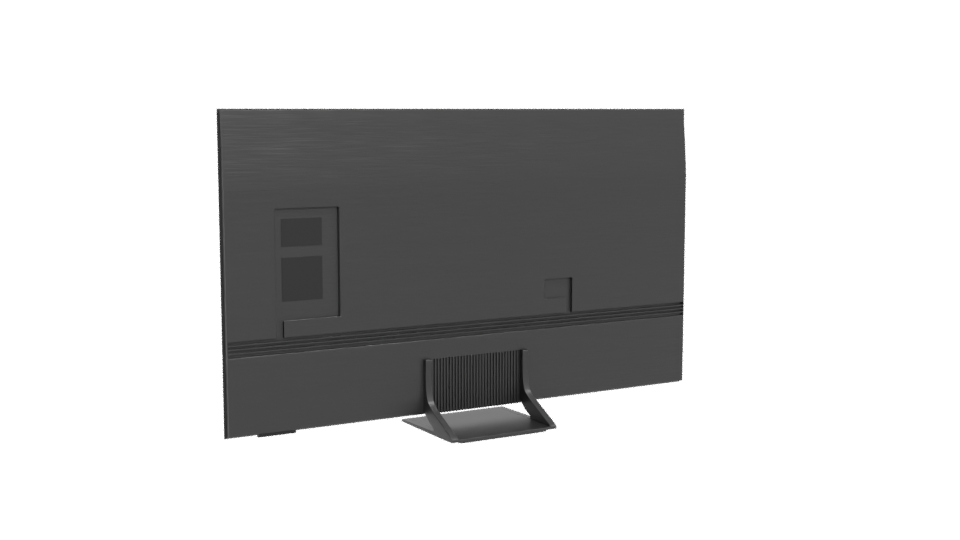 2024 QLED 4K Smart TV Model - Professional 3D Model Render 4