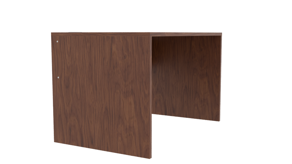 Stylish Wooden Office Table 3D - Professional 3D Model Render 9