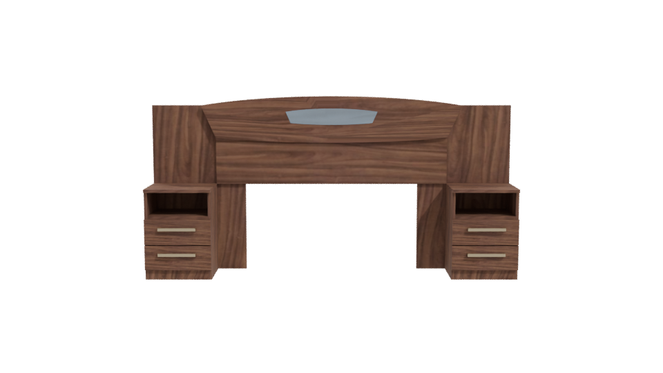 Contemporary Wooden Desk Model - Professional 3D Model Render 11