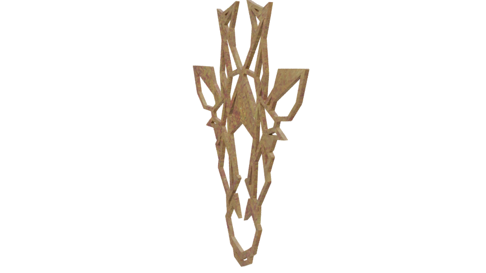 Stylized Giraffe Head Model - Professional 3D Model Render 13