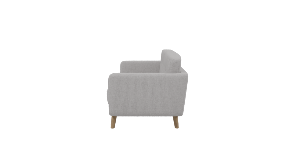 Contemporary Grey Sofa 3D Model - Professional 3D Model Render 2