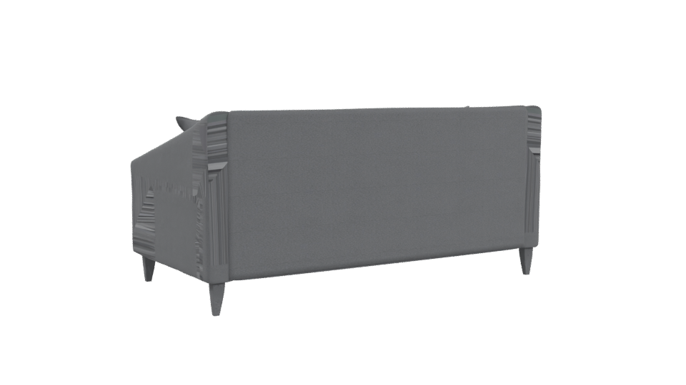 Stylish Grey Sofa 3D Model - Professional 3D Model Render 4