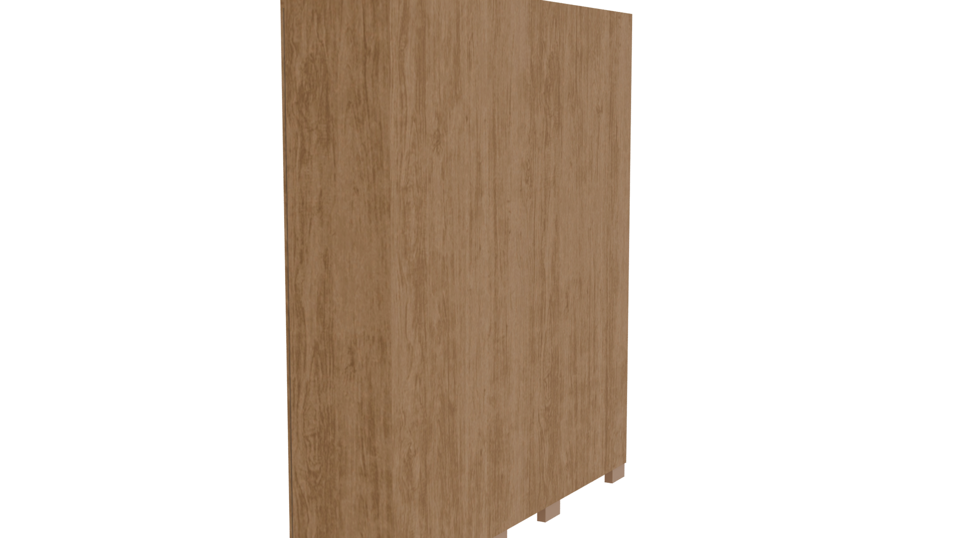 Stylish Wooden Wardrobe 3D Model - Professional 3D Model Render 3