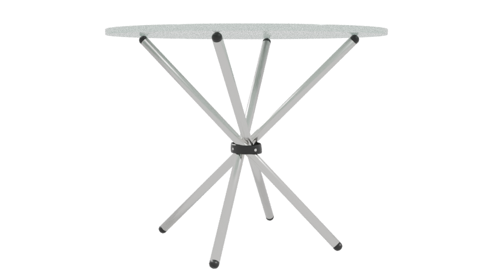 Stylish Glass Top Table 3D - Professional 3D Model Render 10