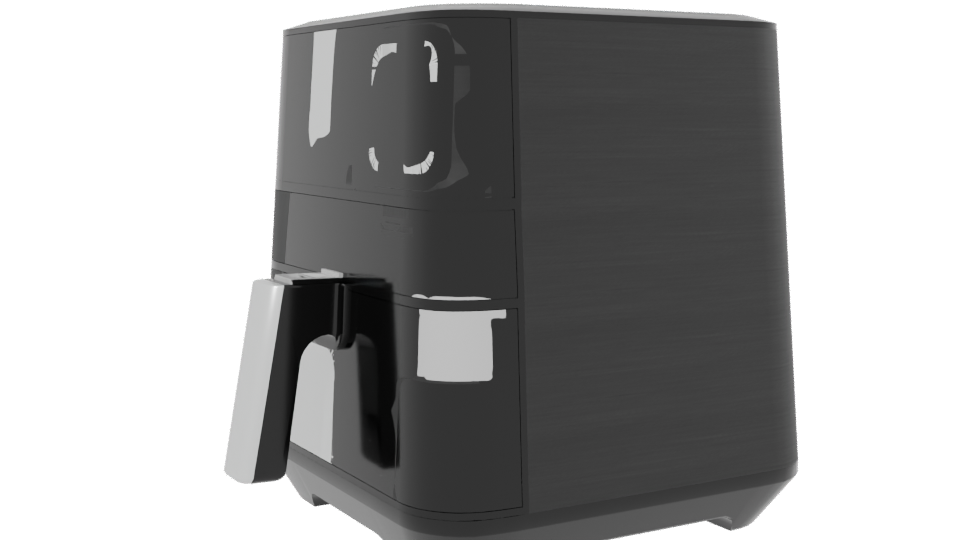 Stylish Air Fryer 3D Model - Professional 3D Model Render 13
