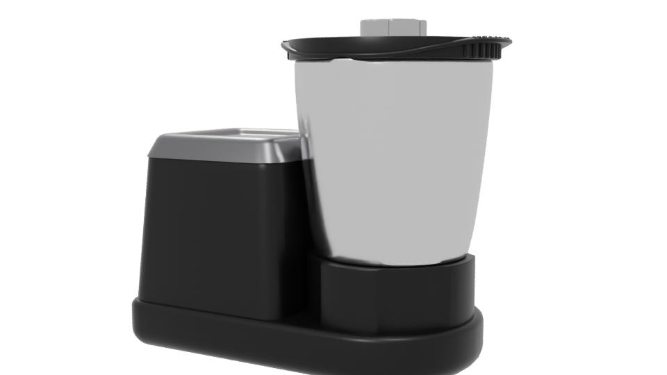 MagChef Black Kitchen Robot 3D - Professional 3D Model Render 6