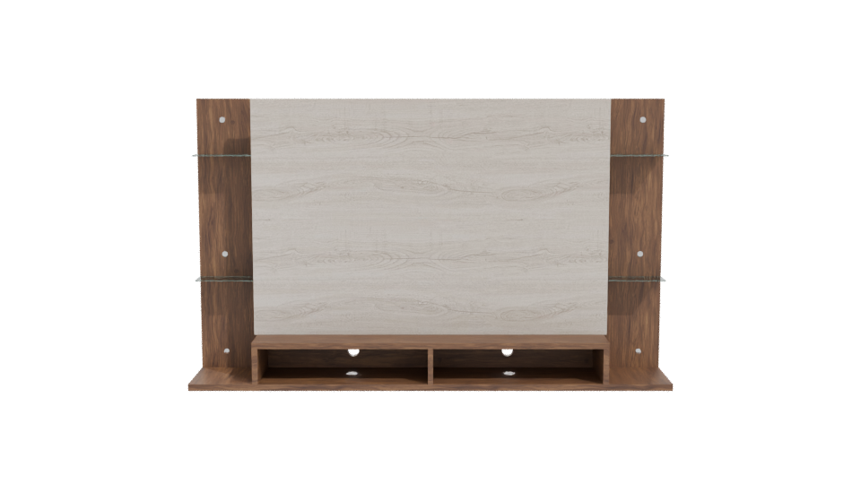 Stylish Wooden Display Unit 3D - Professional 3D Model Render 11
