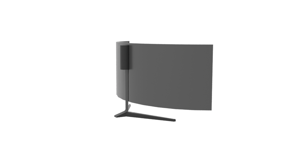 Curved Ultra-Wide Monitor 3D Model - Professional 3D Model Render 7