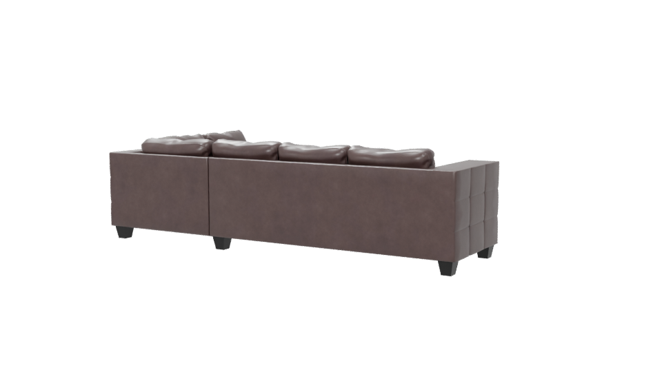 Stylish Modern L-Shaped Sofa 3D Model - Professional 3D Model Render 6