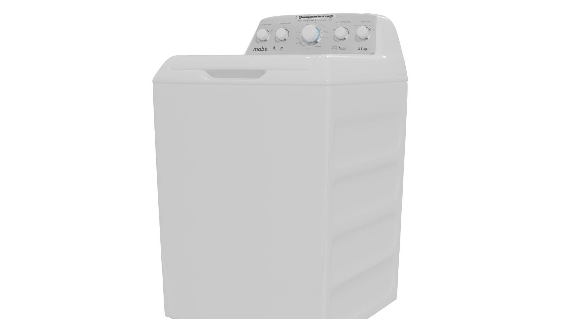 Stylish Top-Load Washing Machine 3D Model - Professional 3D Model Render 24