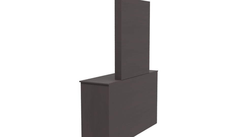 Elegant Wooden Dresser with Mirror - Professional 3D Model Render 3