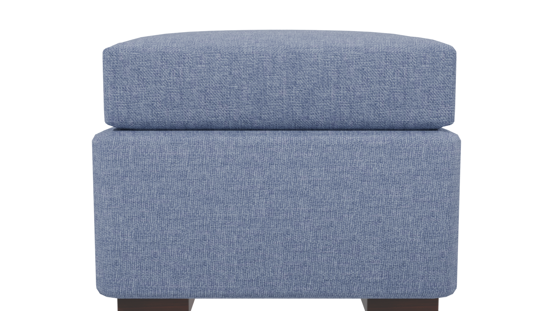 Stylish Blue Ottoman 3D Model - Professional 3D Model Render 2