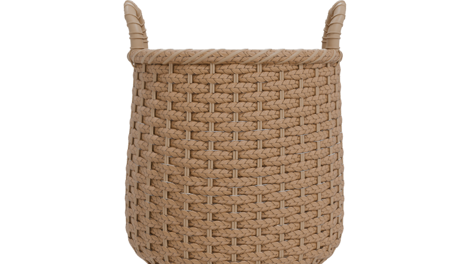 Woven Natural Storage Basket 3D - Professional 3D Model Render 11