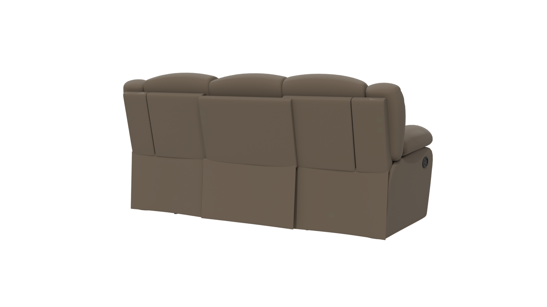 Stylish 3D Reclining Sofa Model - Professional 3D Model Render 6