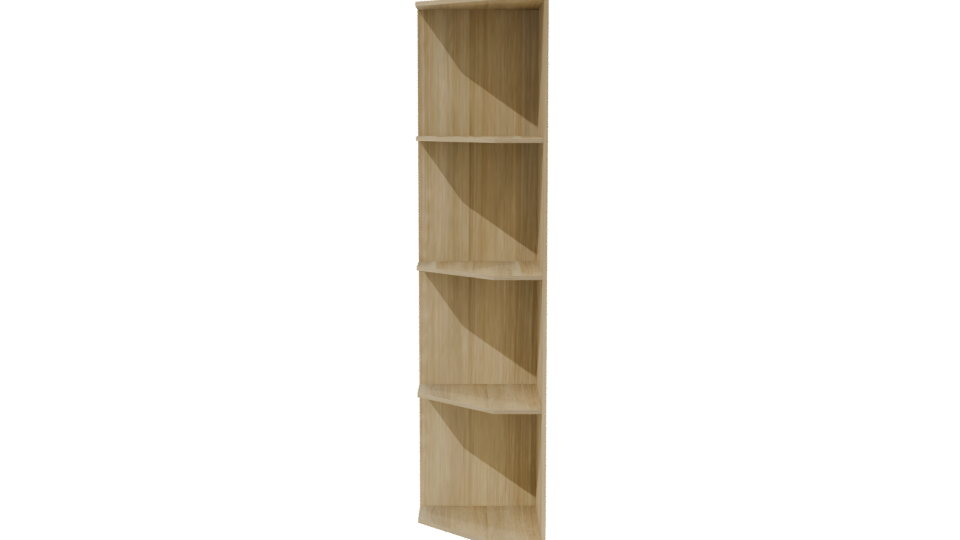 Stylish Corner Shelf 3D Model - Professional 3D Model Render 2