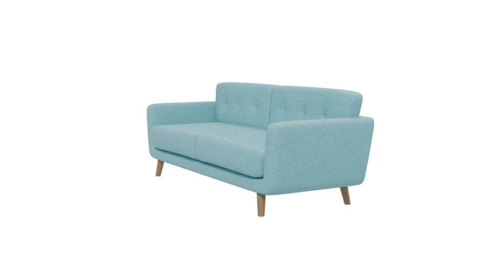 Stylish Mid-Century Sofa Model - Professional 3D Model Render 13