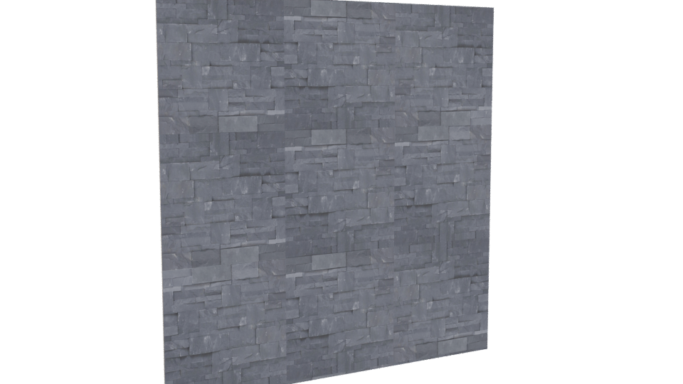 Slate Stone Wall Texture 3D - Professional 3D Model Render 10