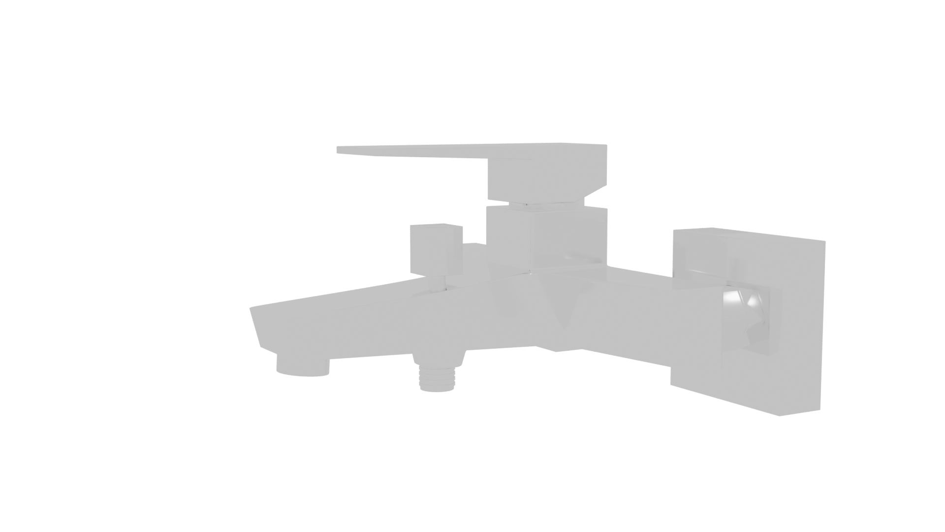 Stylish Contemporary Faucet Model - Professional 3D Model Render 13