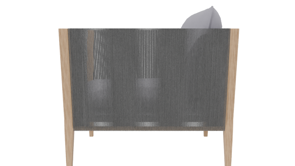 Stylish Modern Accent Chair 3D - Professional 3D Model Render 2