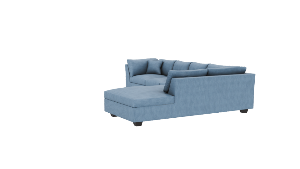 Luxury L-Shaped Sofa 3D Model - Professional 3D Model Render 13