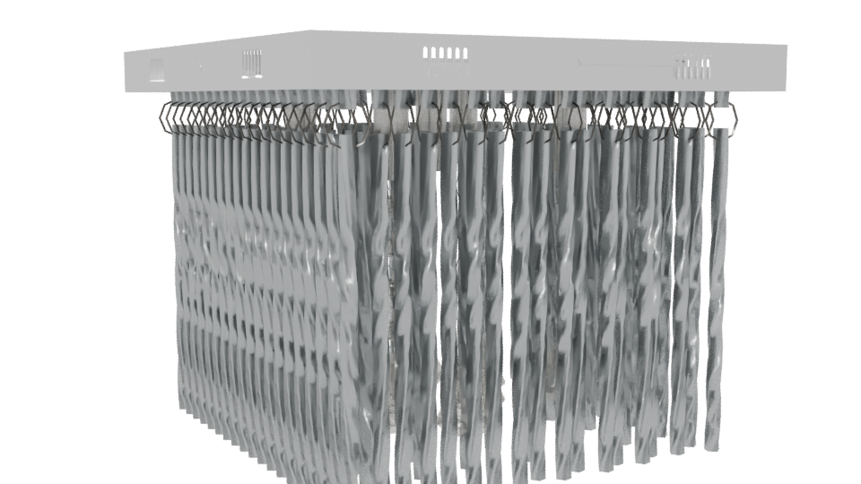 Modern Minimalist Shower Fixture - Professional 3D Model Render 4