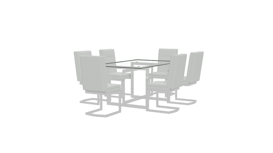 Stylish Conference Table Model - Professional 3D Model Render 12