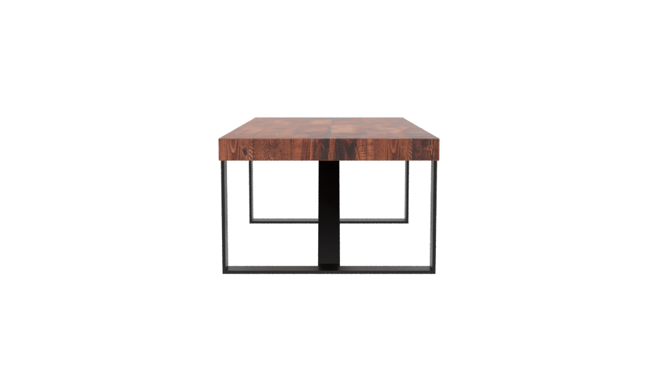 Stylish Wooden Dining Table 3D - Professional 3D Model Render 8