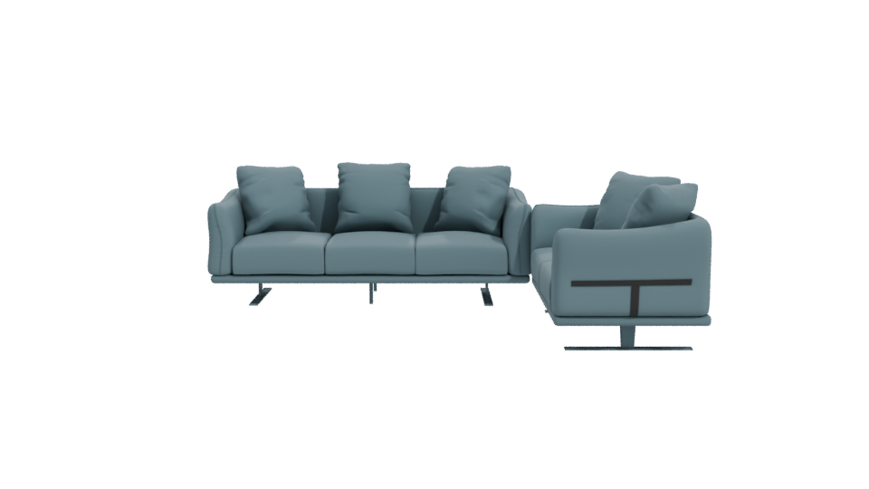 Stylish Modern Sectional Sofa 3D - Professional 3D Model Render 11