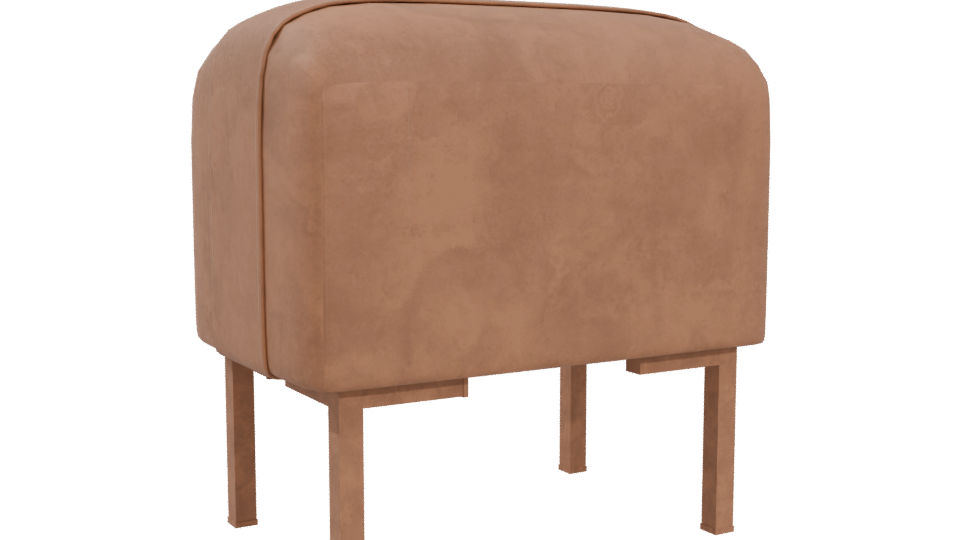 Stylish Fabric Armchair Model - Professional 3D Model Render 4