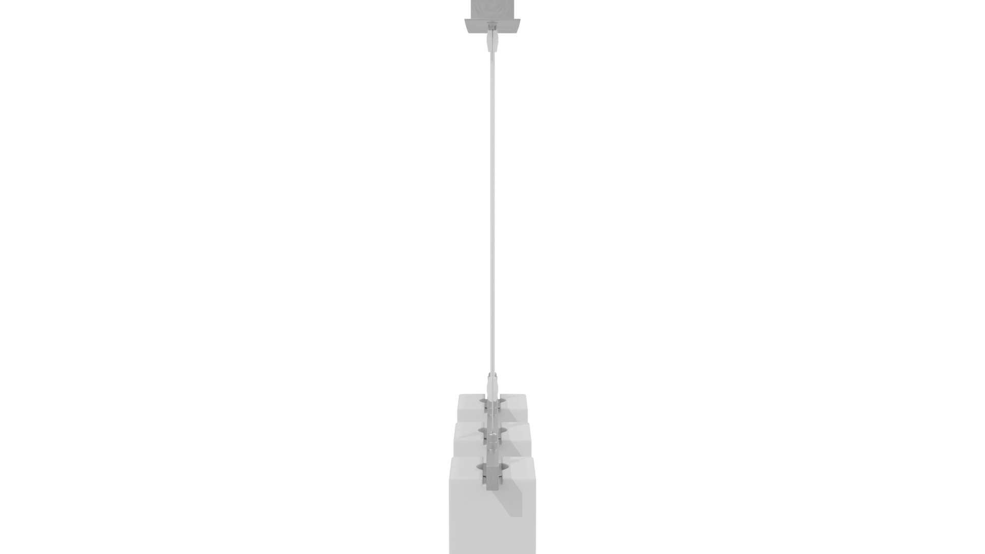 Sleek Modern Pendant Lighting 3D Model - Professional 3D Model Render 2