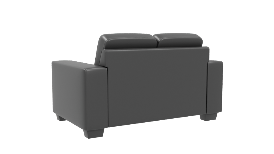 Modern Grey Sofa 3D Model - Professional 3D Model Render 4