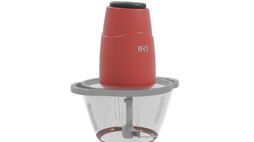 Compact Electric Food Chopper 3D Model - Professional 3D Model Render 10