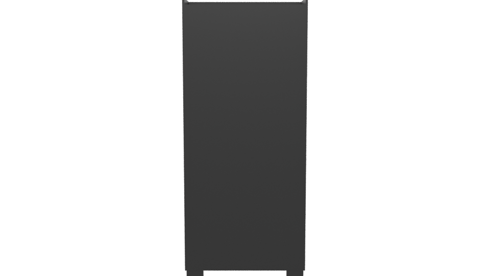 Modern Closet 3 Doors 2 Drawers 3D - Professional 3D Model Render 5