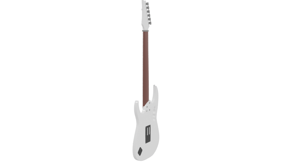 Stylized Electric Guitar 3D Model - Professional 3D Model Render 3
