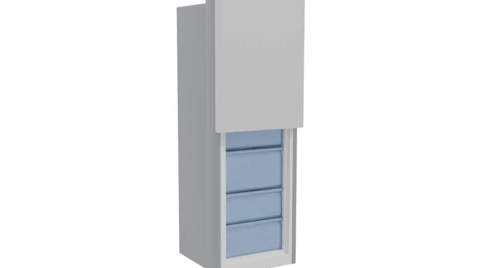 Sleek Modern Refrigerator Model - Professional 3D Model Render 10