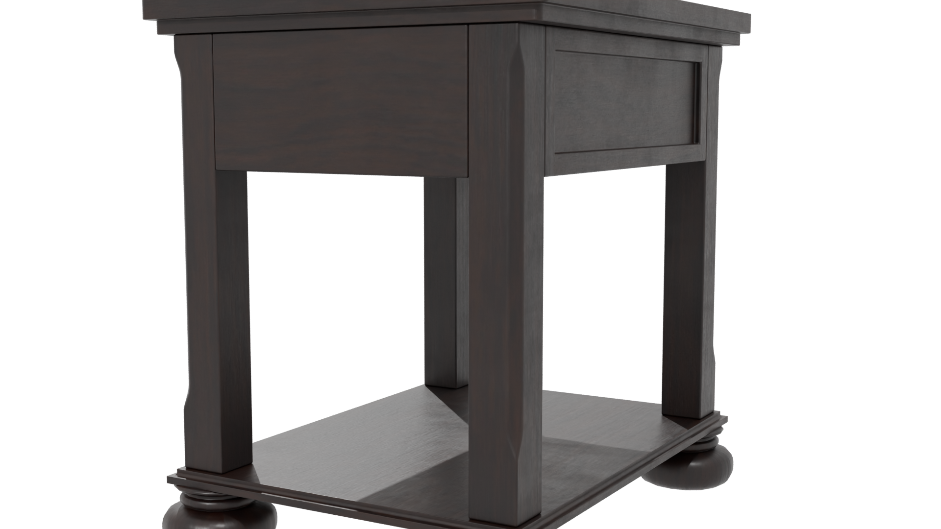 Elegant Wooden Side Table Model - Professional 3D Model Render 21