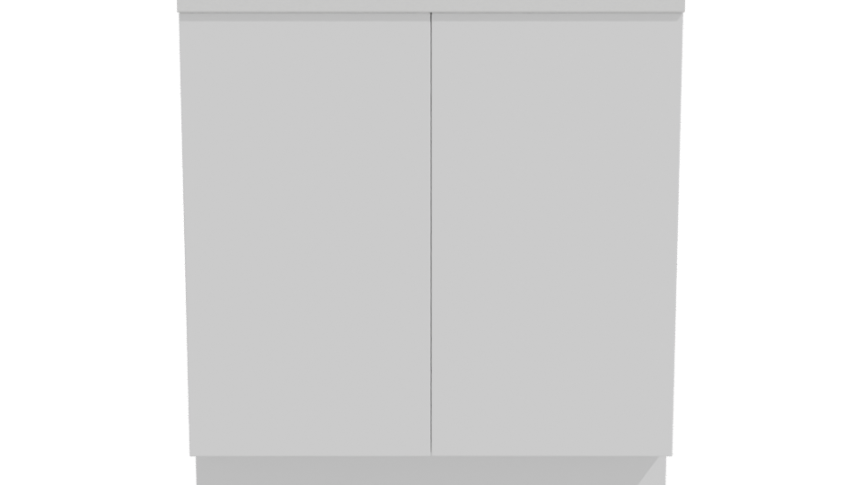 Stylish Wooden Kitchen Cabinet Model - Professional 3D Model Render 11