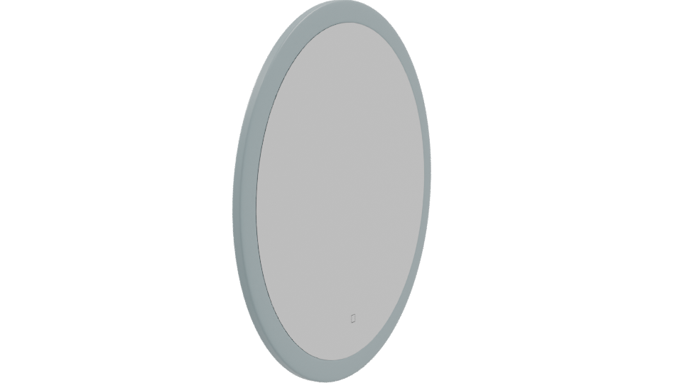 Contemporary Circular Mirror 3D - Professional 3D Model Render 9