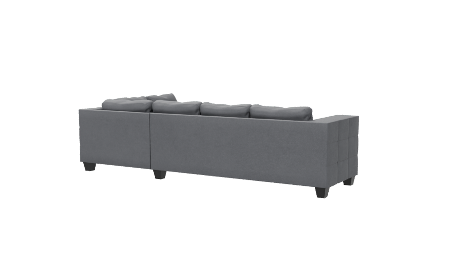 Modern L-Shape Sofa Model 3D - Professional 3D Model Render 6