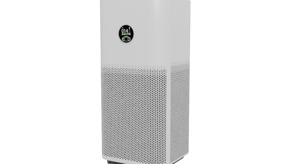 Sleek Air Purifier 3D Model - Professional 3D Model Render 12