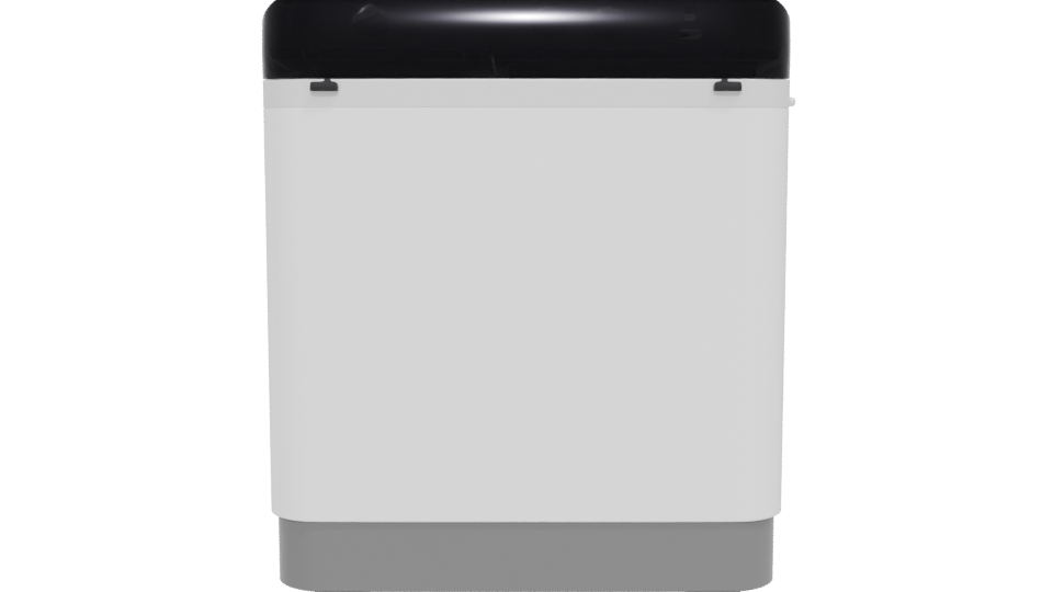 Compact Twin Tub Washing Machine 3D - Professional 3D Model Render 5