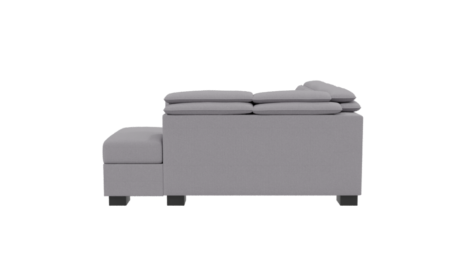 Contemporary L-Shaped Sofa 3D - Professional 3D Model Render 2