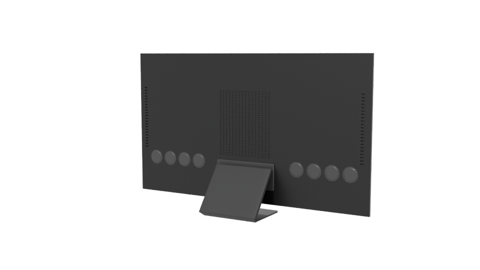 Sleek Flat Screen TV Model - Professional 3D Model Render 6