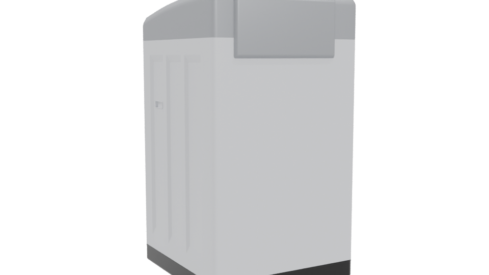 Compact Modern Washing Machine Model - Professional 3D Model Render 4